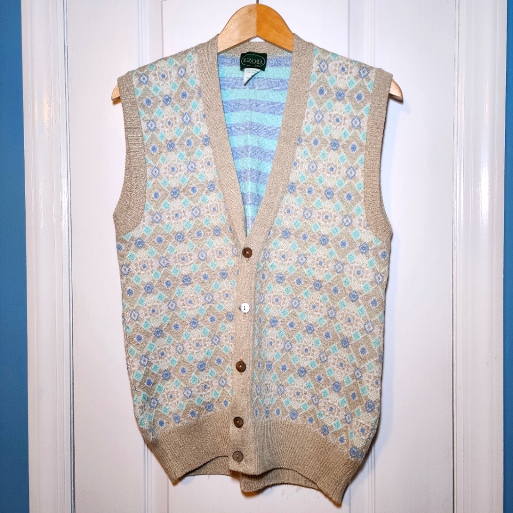 Izod Vintage Sweater Vest Size M